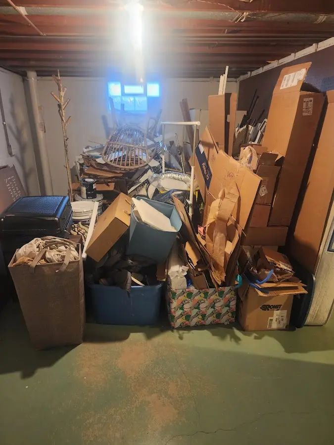 Roll-off dumpster container at job site for Roll Off Dumpster Rental in Mountain Home